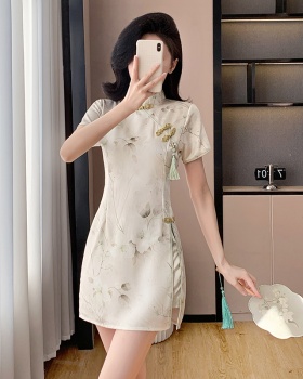 Temperament summer dress Chinese style shorts a set