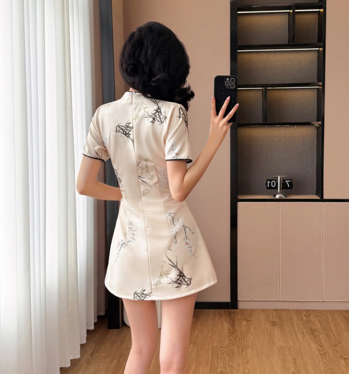 Tender maiden cheongsam elasticity temperament dress a set