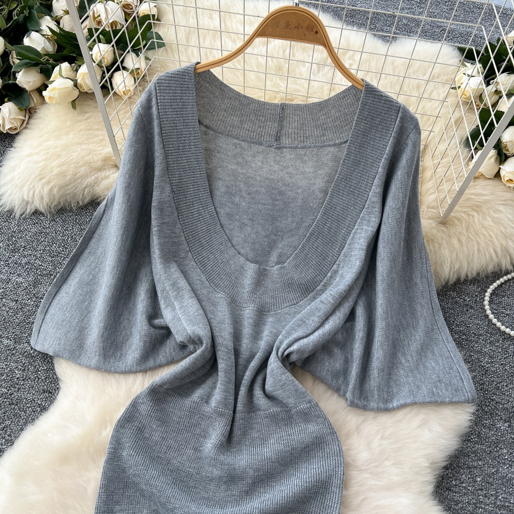 Enticement dress bat sleeve sweater for women