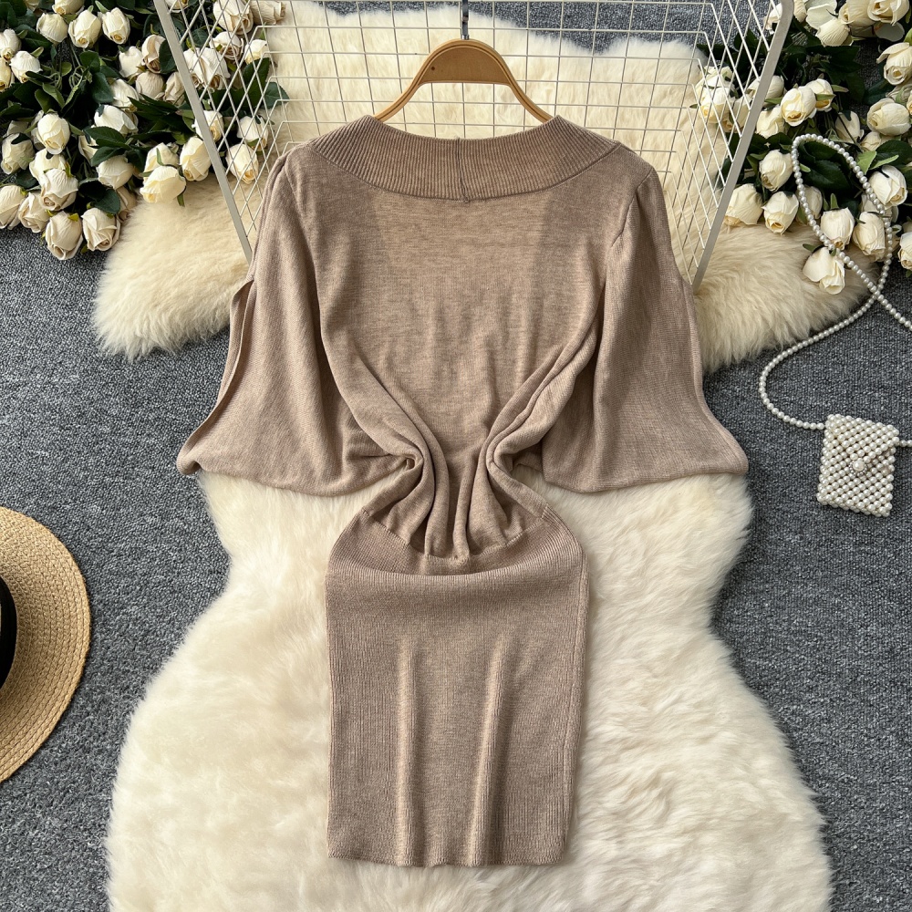 Enticement dress bat sleeve sweater for women