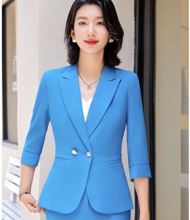 Temperament slim tops profession business suit for women