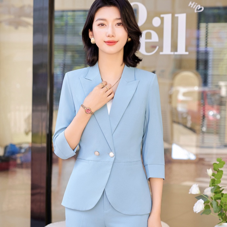 Temperament slim tops profession business suit for women