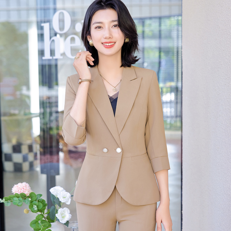 Temperament slim tops profession business suit for women