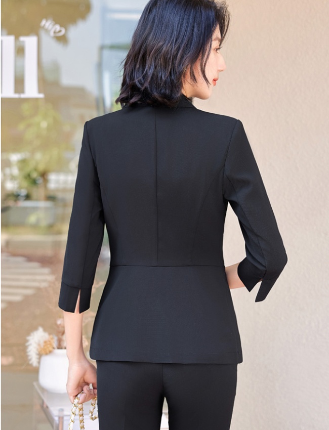 Slim business suit profession tops a set for women