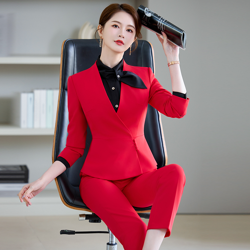 Spring and summer coat business suit 3pcs set