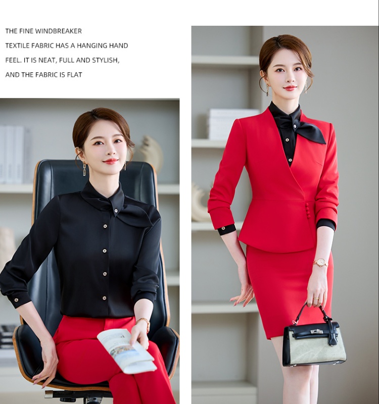 Temperament skirt shirt 3pcs set for women