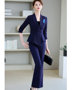 Spring and summer coat business suit a set for women