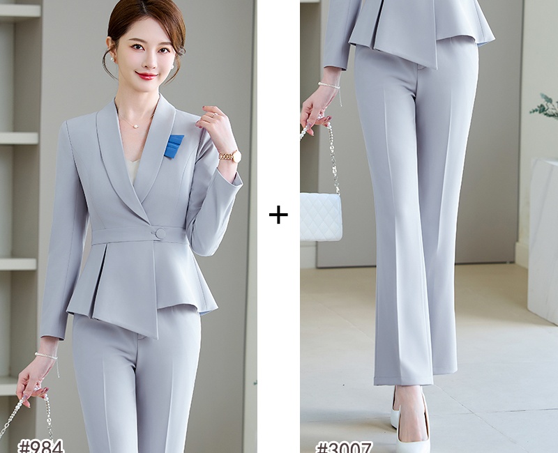 Spring and summer coat business suit a set for women