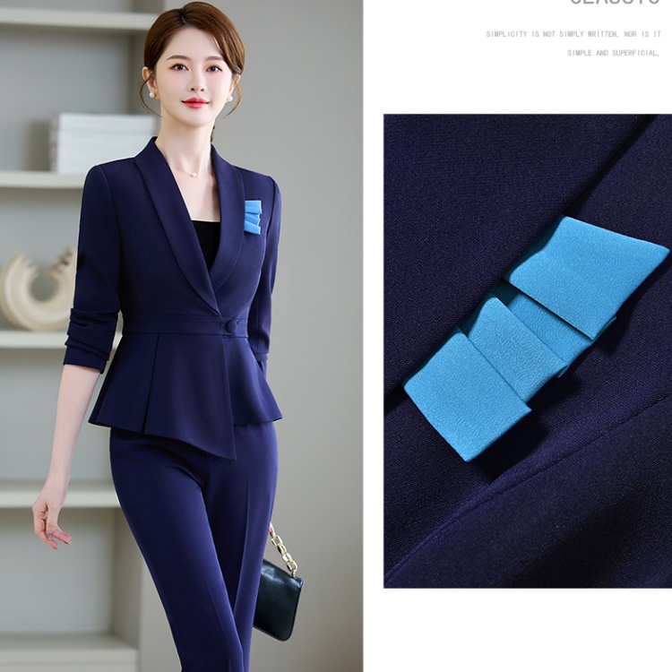 Spring and summer coat business suit a set for women