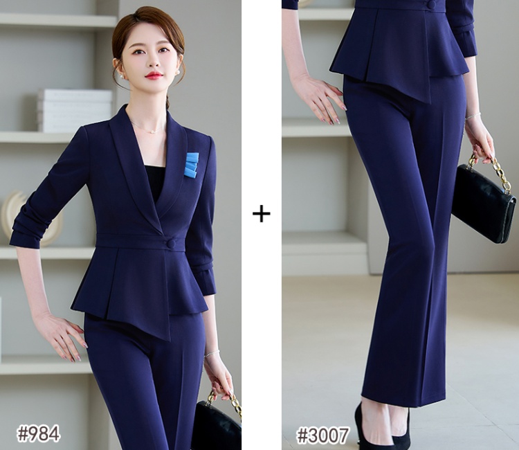 Spring and summer coat business suit a set for women