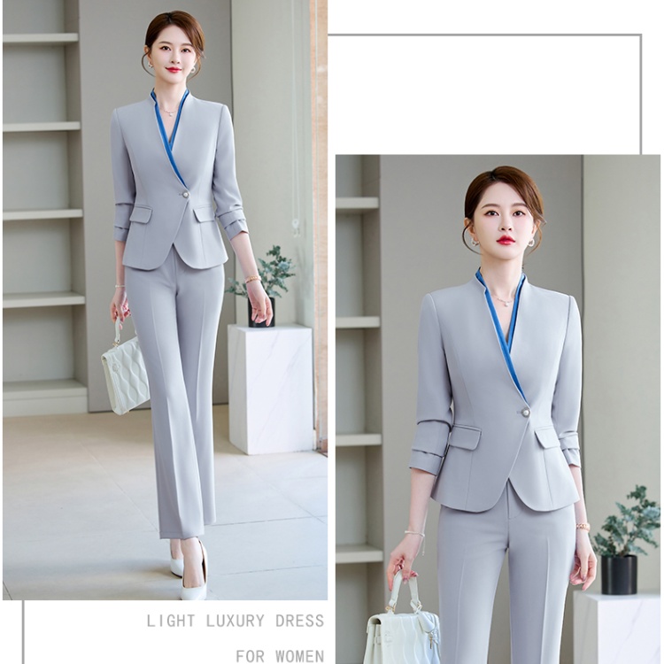 Overalls business suit suit pants a set for women