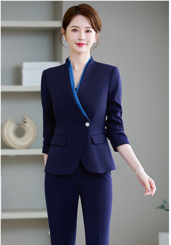 Overalls business suit suit pants a set for women