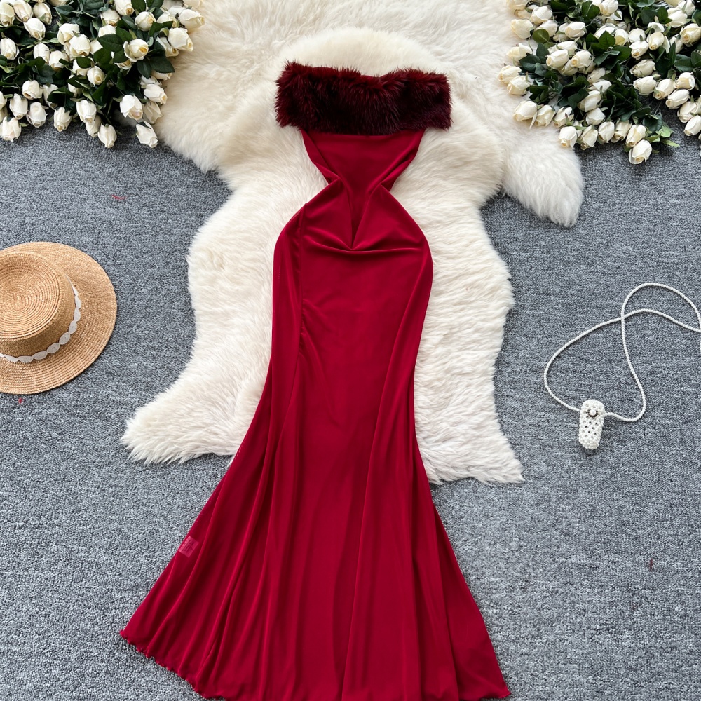 Splice elmo formal dress elegant mermaid dress