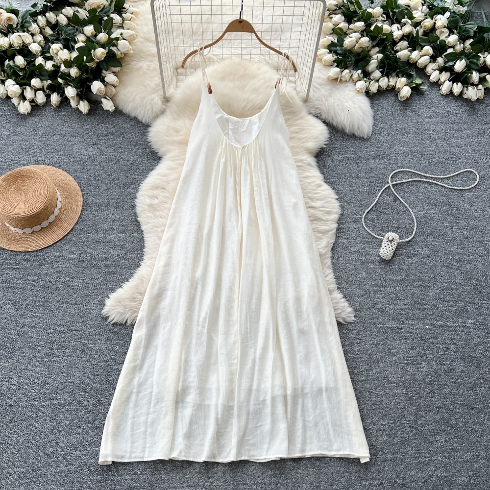 Summer temperament vacation long dress A-line lady dress