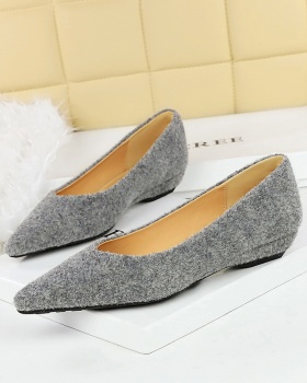 Business slipsole temperament plush shoes for women