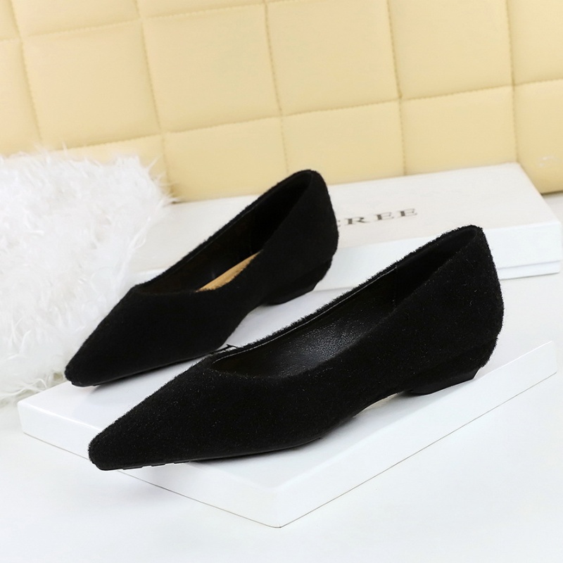 Business slipsole temperament plush shoes for women