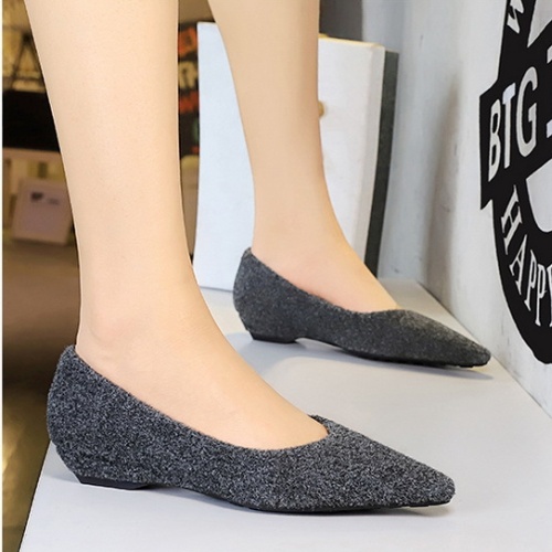 Business slipsole temperament plush shoes for women