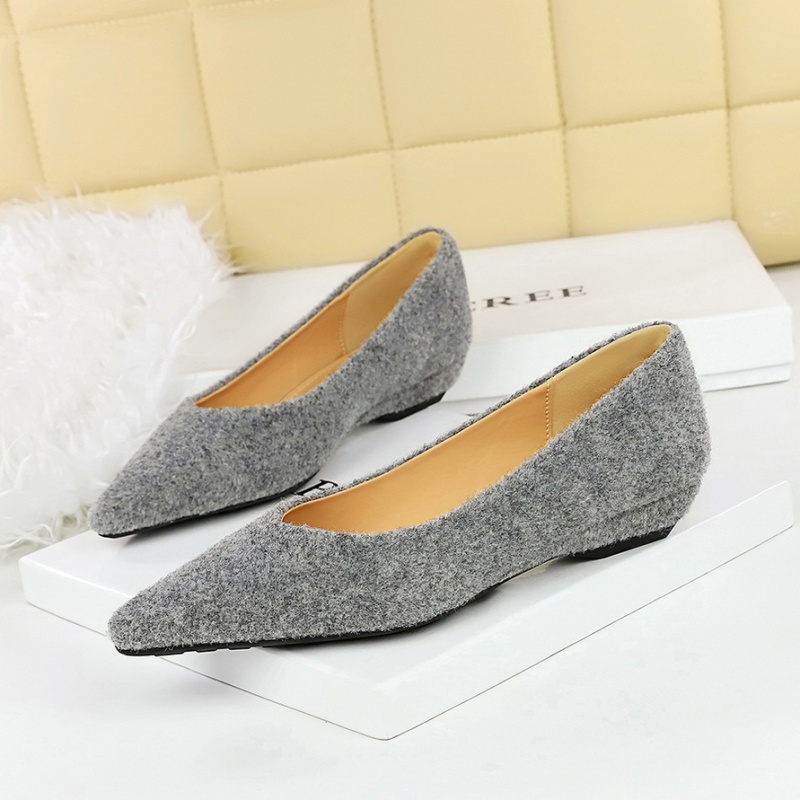 Business slipsole temperament plush shoes for women