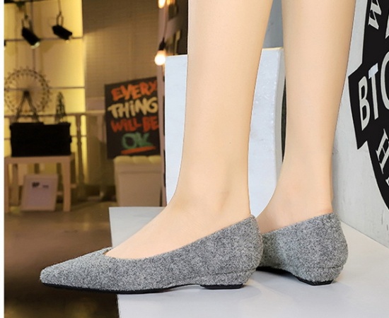 Business slipsole temperament plush shoes for women