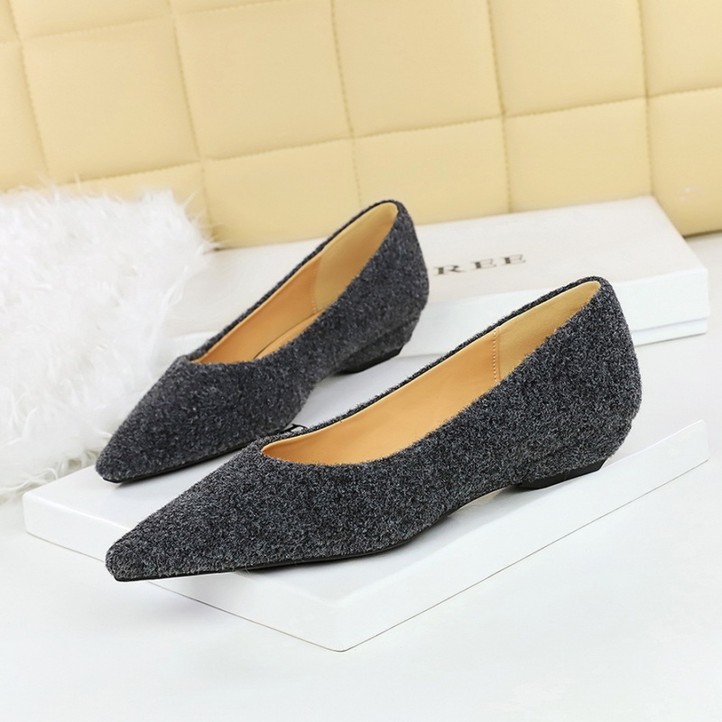 Business slipsole temperament plush shoes for women