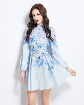 Painting spring and summer flowers dress