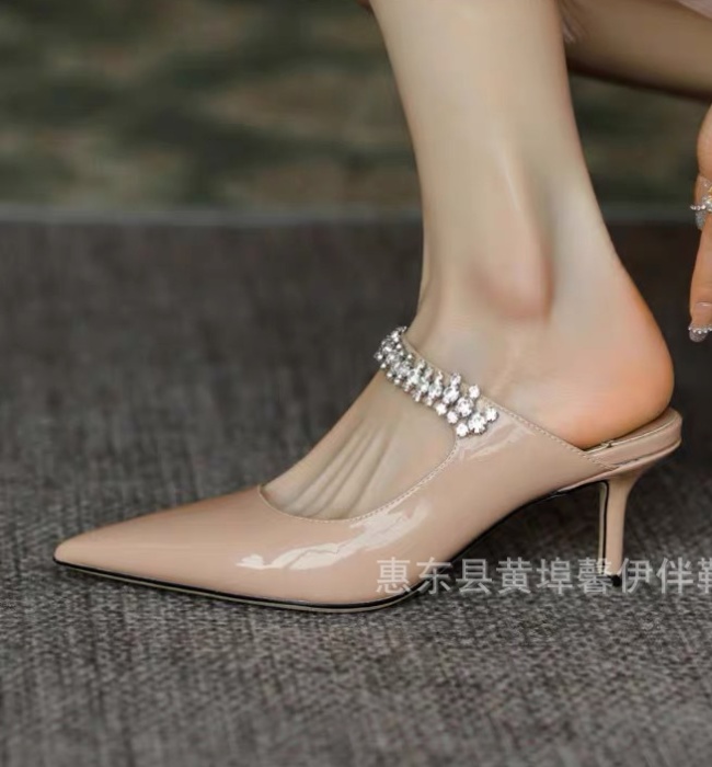 Spring and summer high-heeled shoes slippers for women