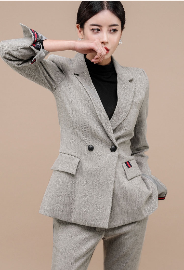 Profession coat slim business suit 2pcs set for women