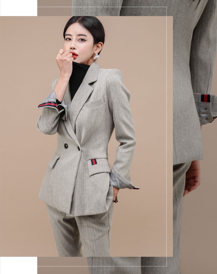 Profession coat slim business suit 2pcs set for women