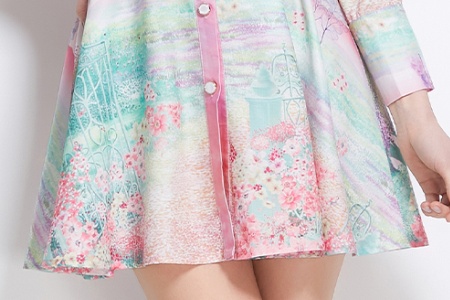 Vacation flowers spring and summer short dress