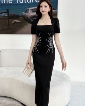 Rhinestone dress enticement formal dress for women