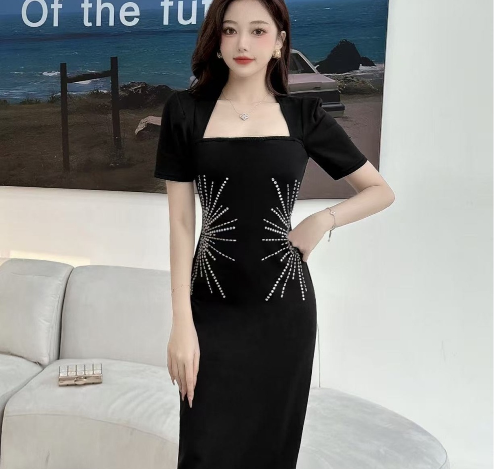 Rhinestone dress enticement formal dress for women