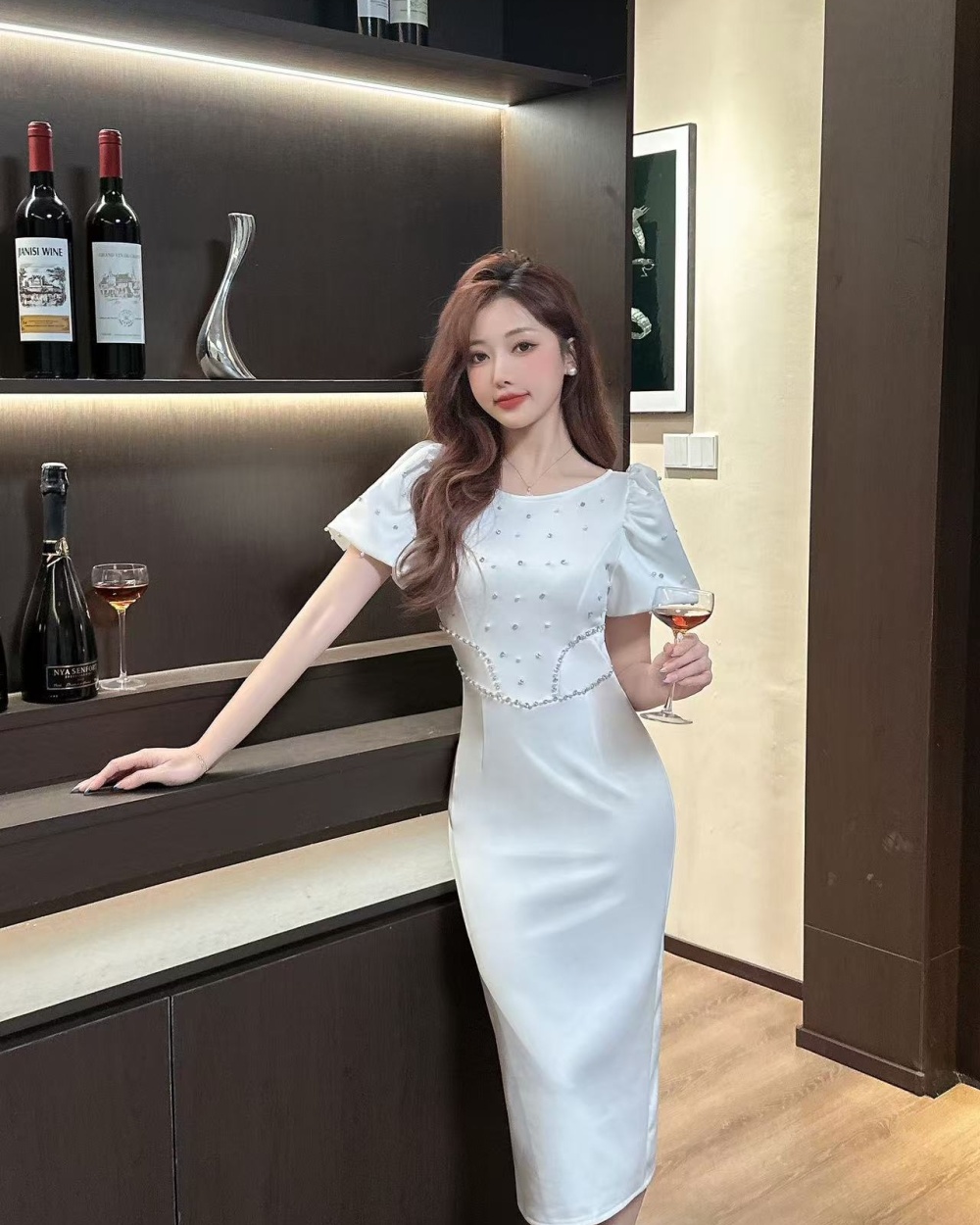 Summer package hip long dress sexy slim dress for women