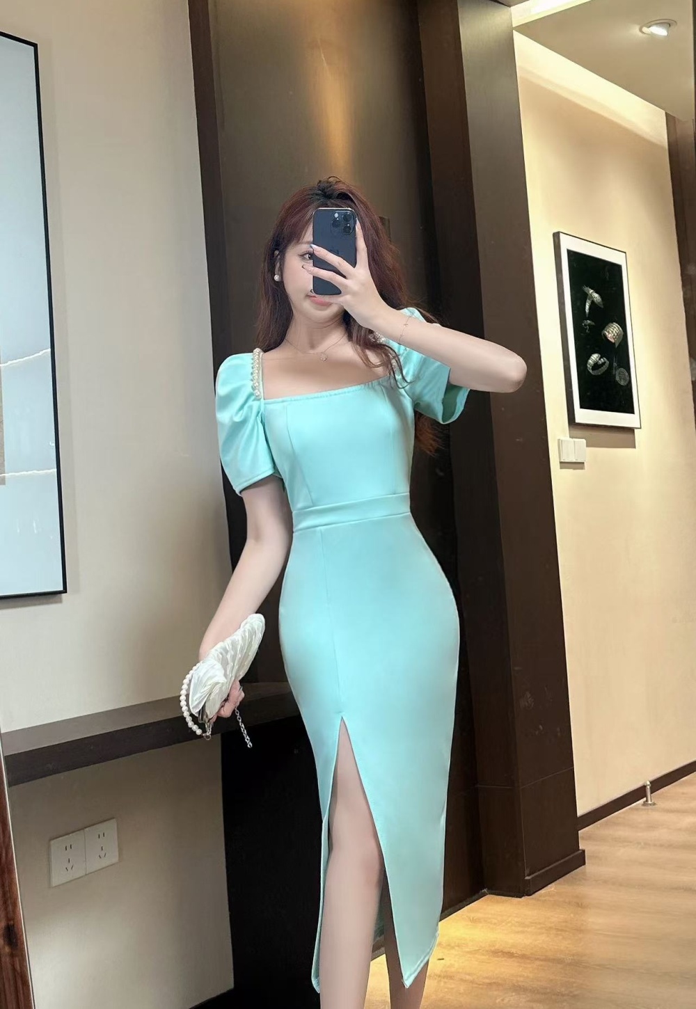 Sexy split slim sling ladies temperament dress