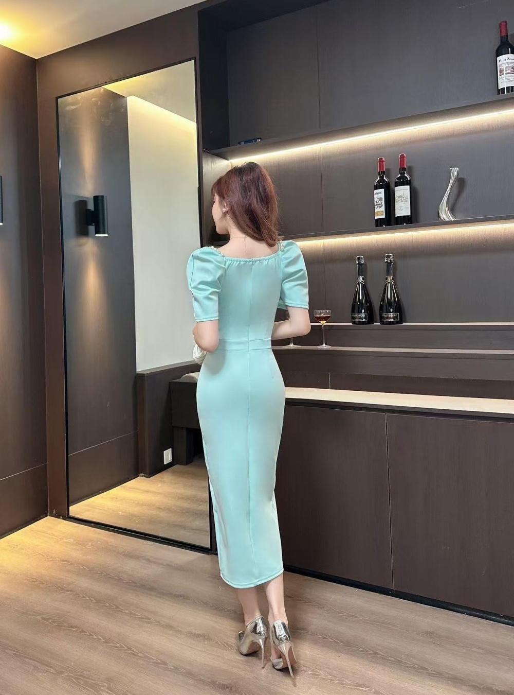 Sexy split slim sling ladies temperament dress