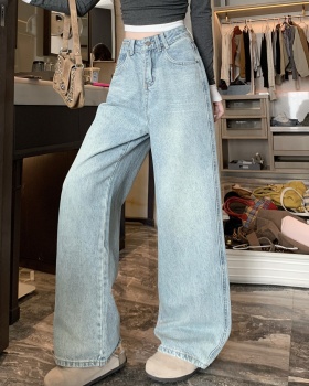 Loose spicegirl high waist straight pants jeans