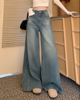 American style wide leg pants all-match jeans for women