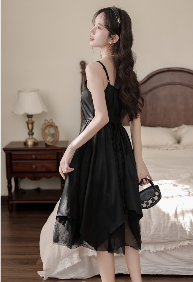 Sling Hepburn style A-line France style dress