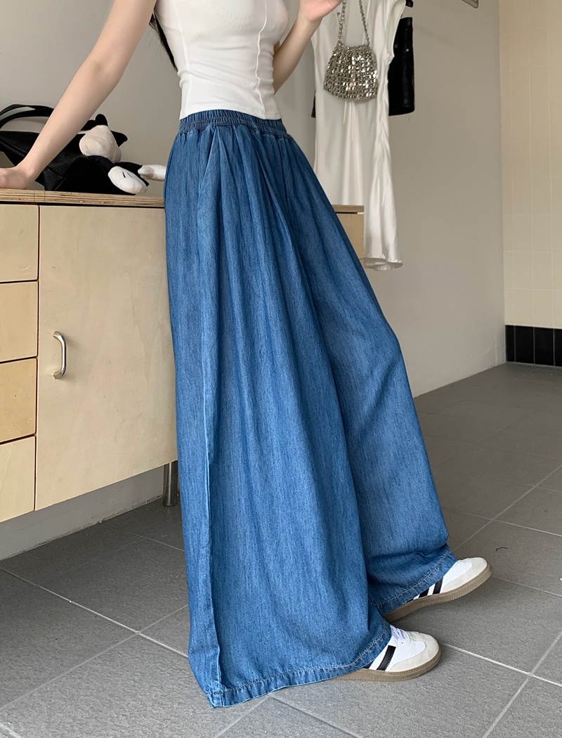 All-match loose wide leg pants retro niche long pants