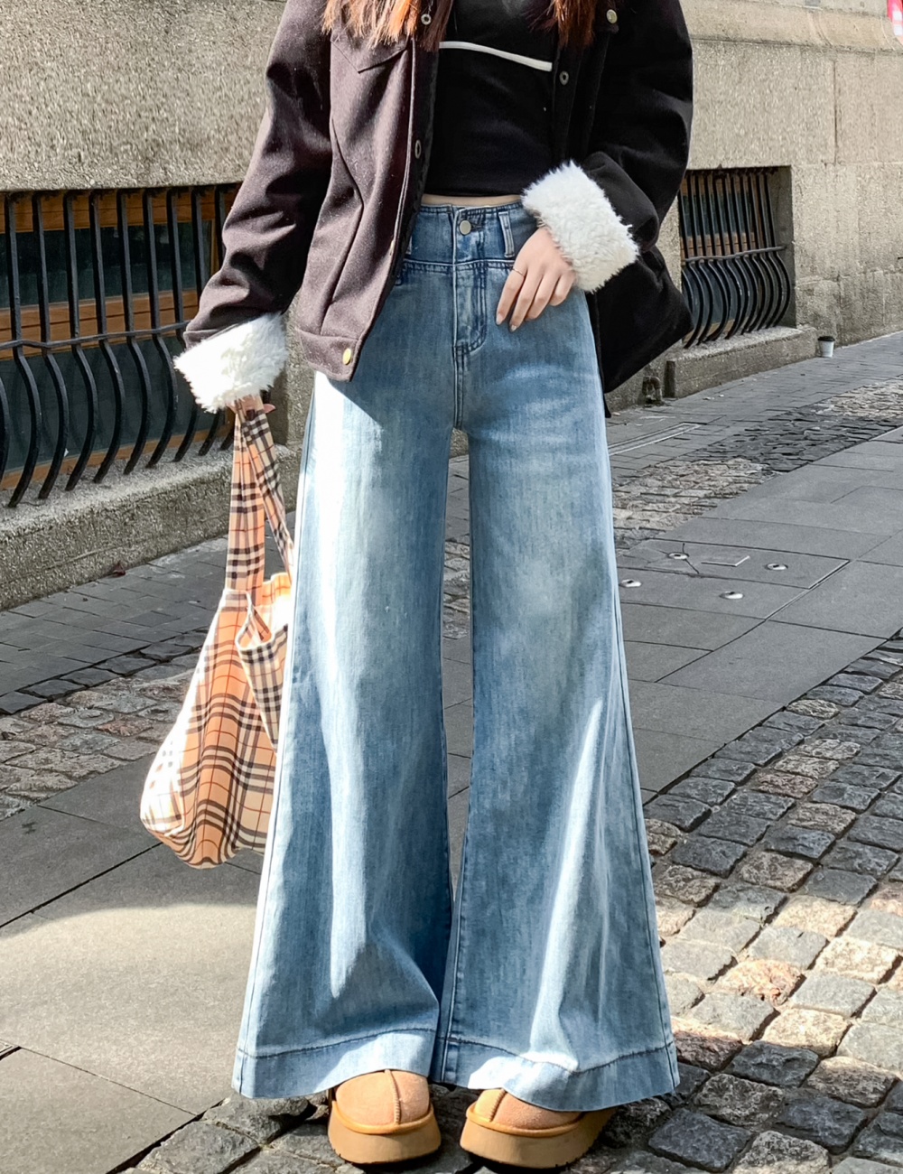 Wide leg long pants big flare pants for women