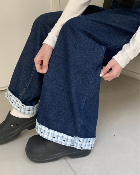 Mopping spring pants denim loose long pants for women