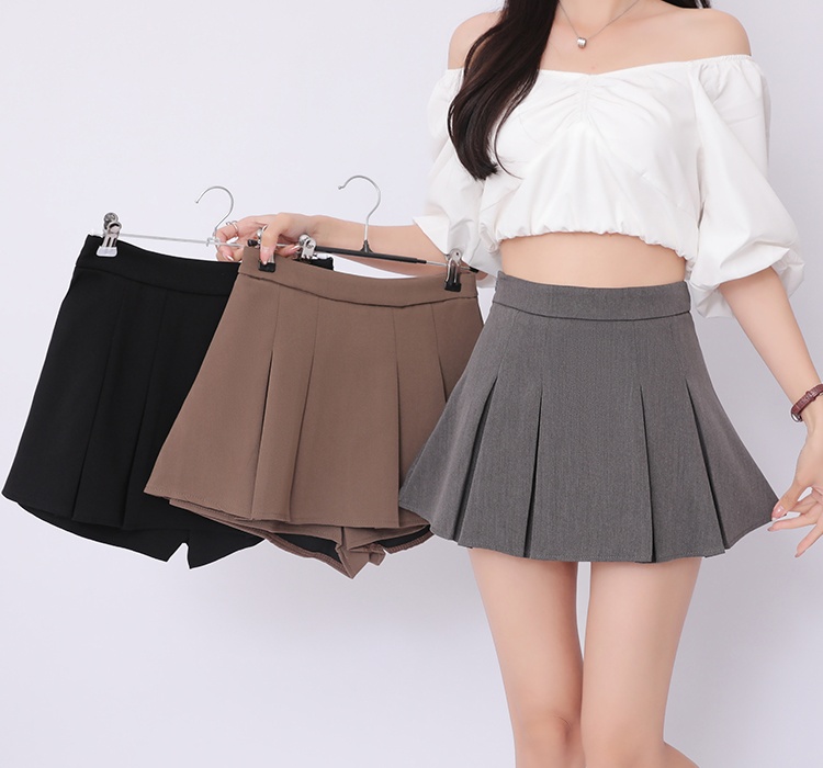 Korean style anti emptied skirt slim short skirt for women