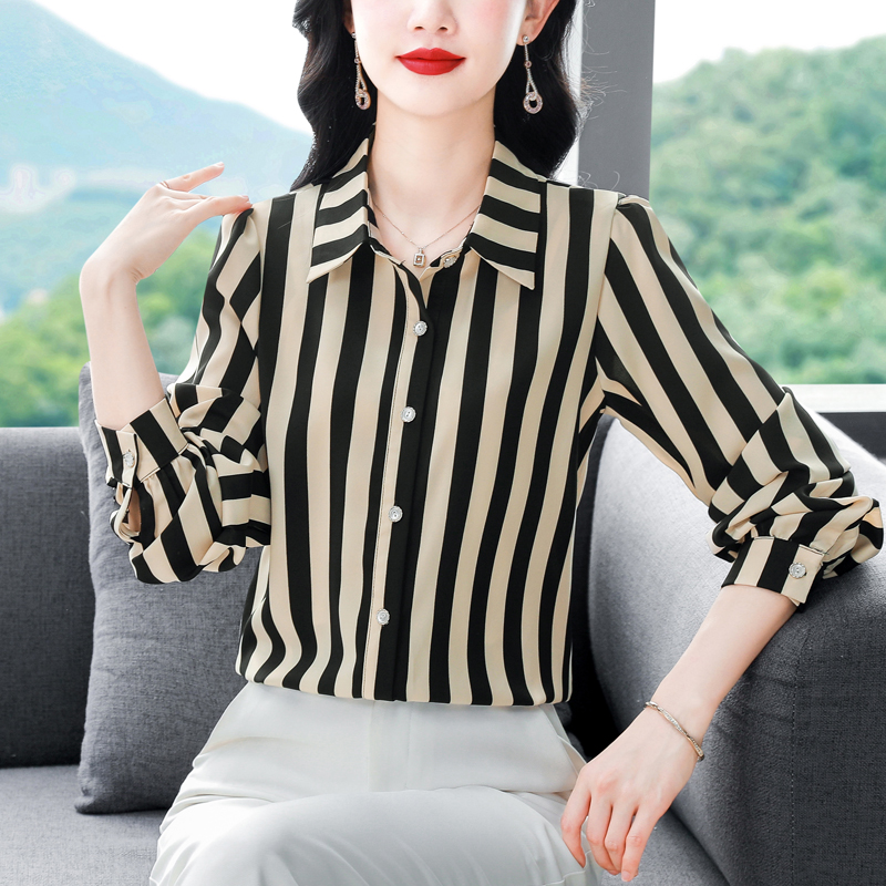 Chiffon small shirt fashion tops for women