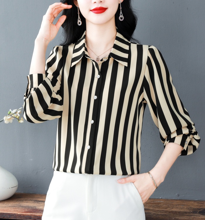 Chiffon small shirt fashion tops for women