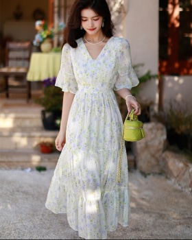 Temperament summer slim chiffon dress for women