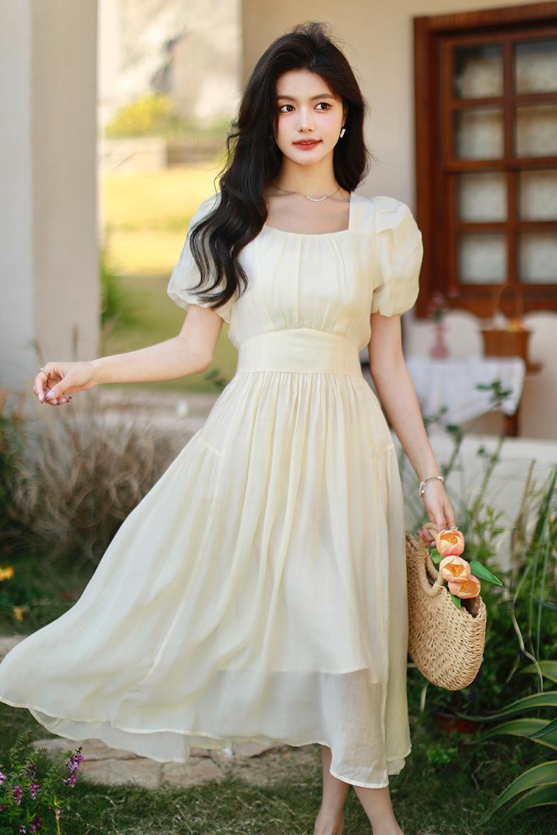 France style summer tender slim sweet dress for women