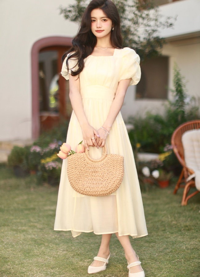 France style summer tender slim sweet dress for women