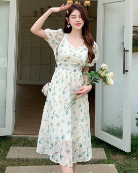 Summer temperament long cheongsam banquet slim dress