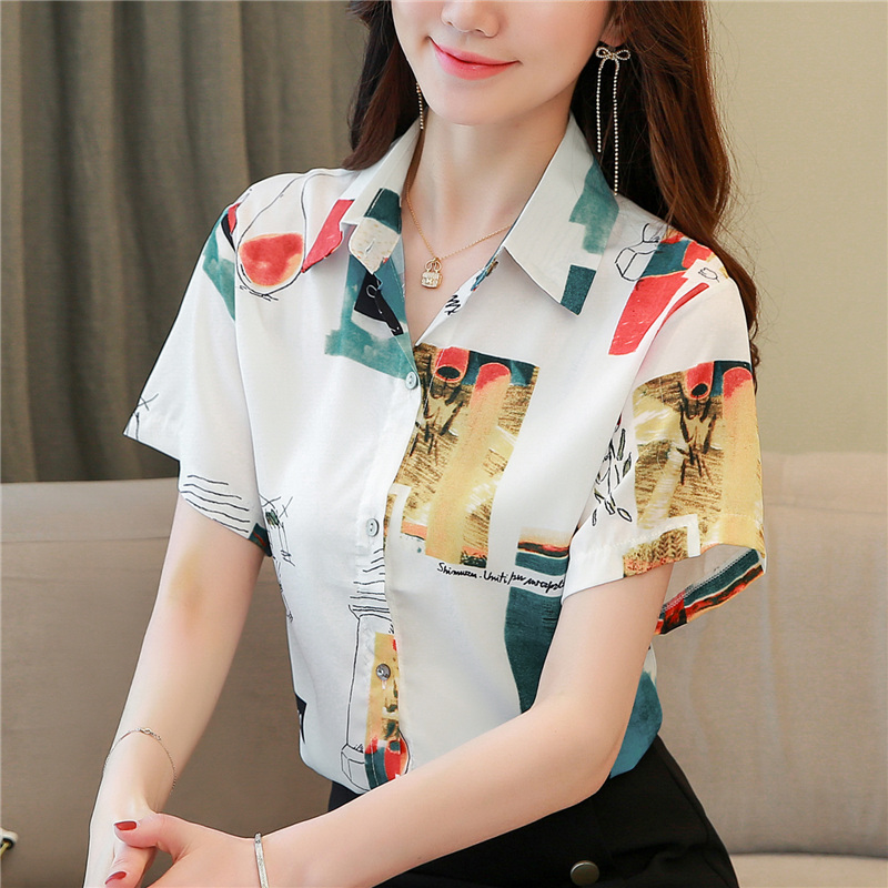 Niche short sleeve tops Korean style shirt for women