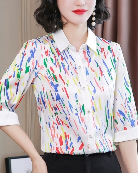 Printing niche tops summer fashion shirt