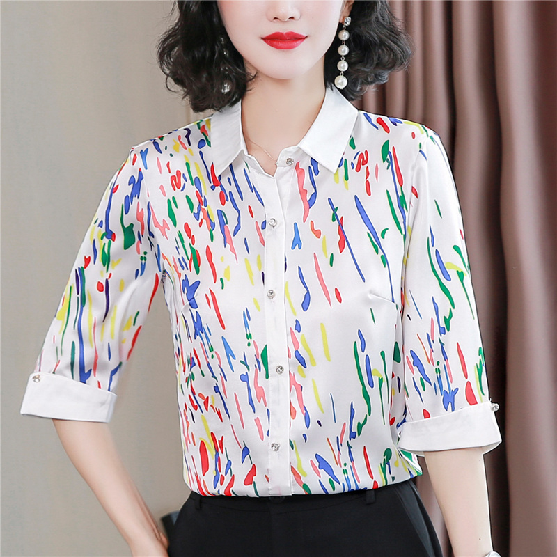 Printing niche tops summer fashion shirt